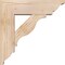 Ekena Millwork Funston Traditional Smooth Bracket w/ Offset Brace, Douglas Fir, 5 1/2"W x 16"D x 16"H BKT0604X16X16FST01SDF - alternate 3